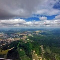 Flugwegposition um 11:53:01: Aufgenommen in der Nähe von Kreis Szentgotthárd, Ungarn in 1315 Meter
